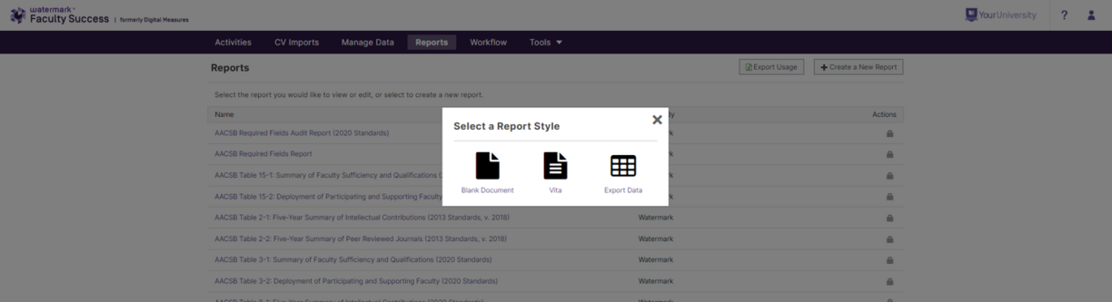 Screenshot of Rapid Reports